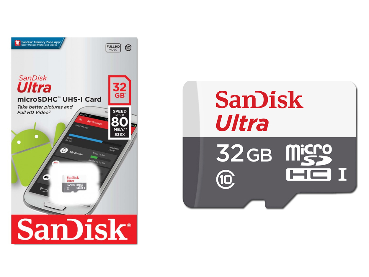 Карта памяти microsd sandisk ultra 64gb uhs i